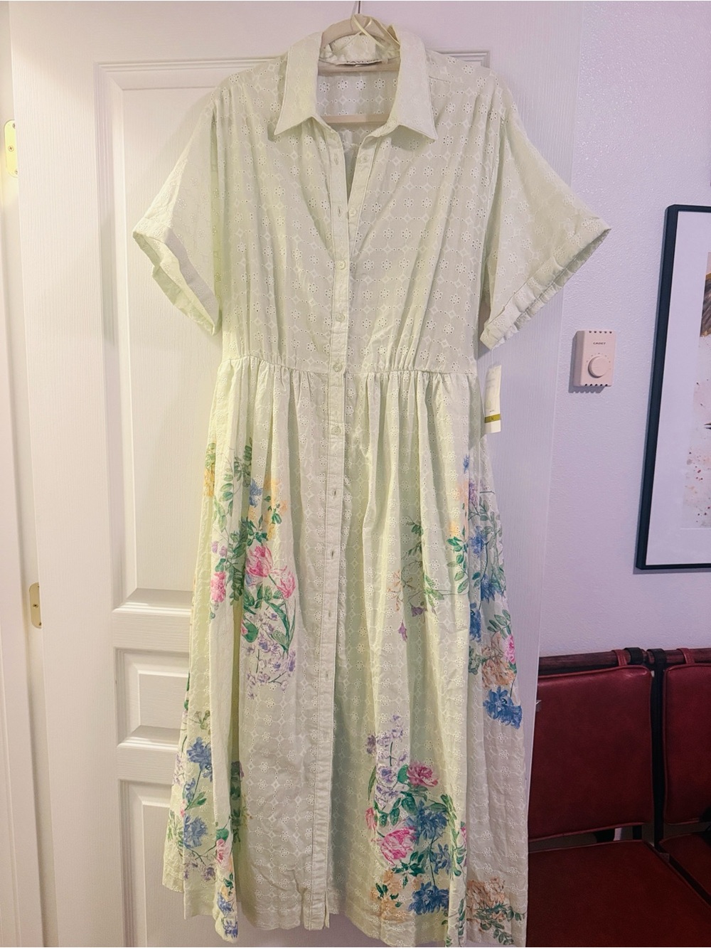 Taylor Light Green Floral Dress. NWT - Picture 2 of 5
